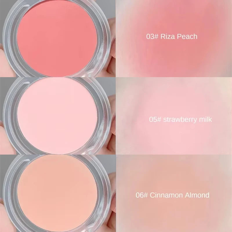 Monochrome blush Matte Natural Cheek Color Brightening Face Waterproof Facial Contouring Makeup Blush Powder Soft Makeup